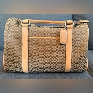 Coach Brown Signature Canvas Satchel (Authentic)